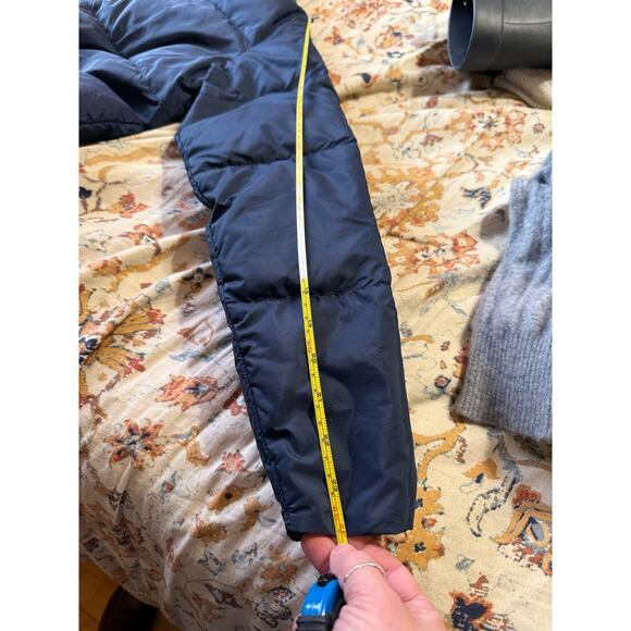VTG WOOLRICH Goose Down Navy Blue Puffer Coat Youth XL Women’s S - Picture 7 of 7